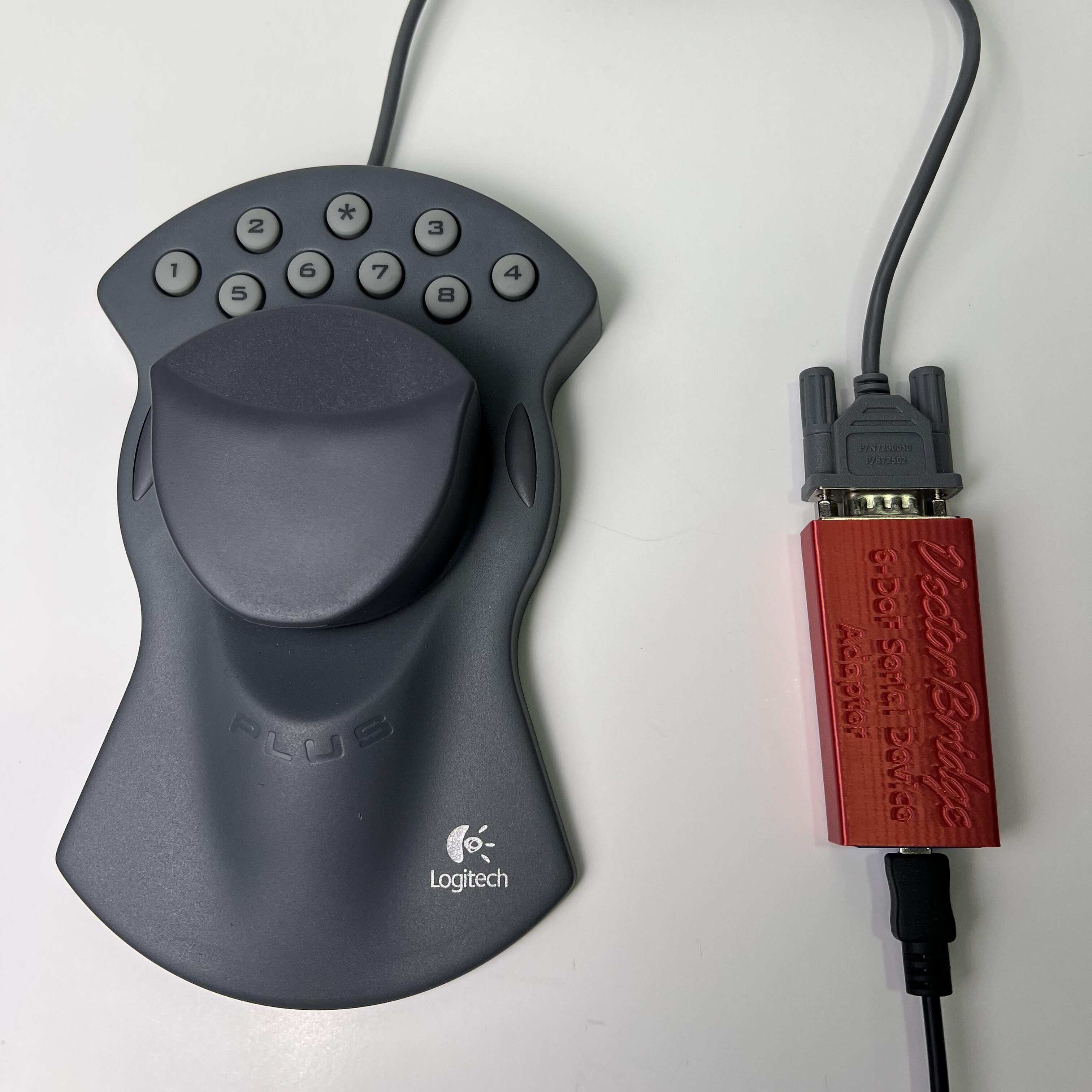 Magellan SpaceMouse Plus (serial) connected to VectorBridge