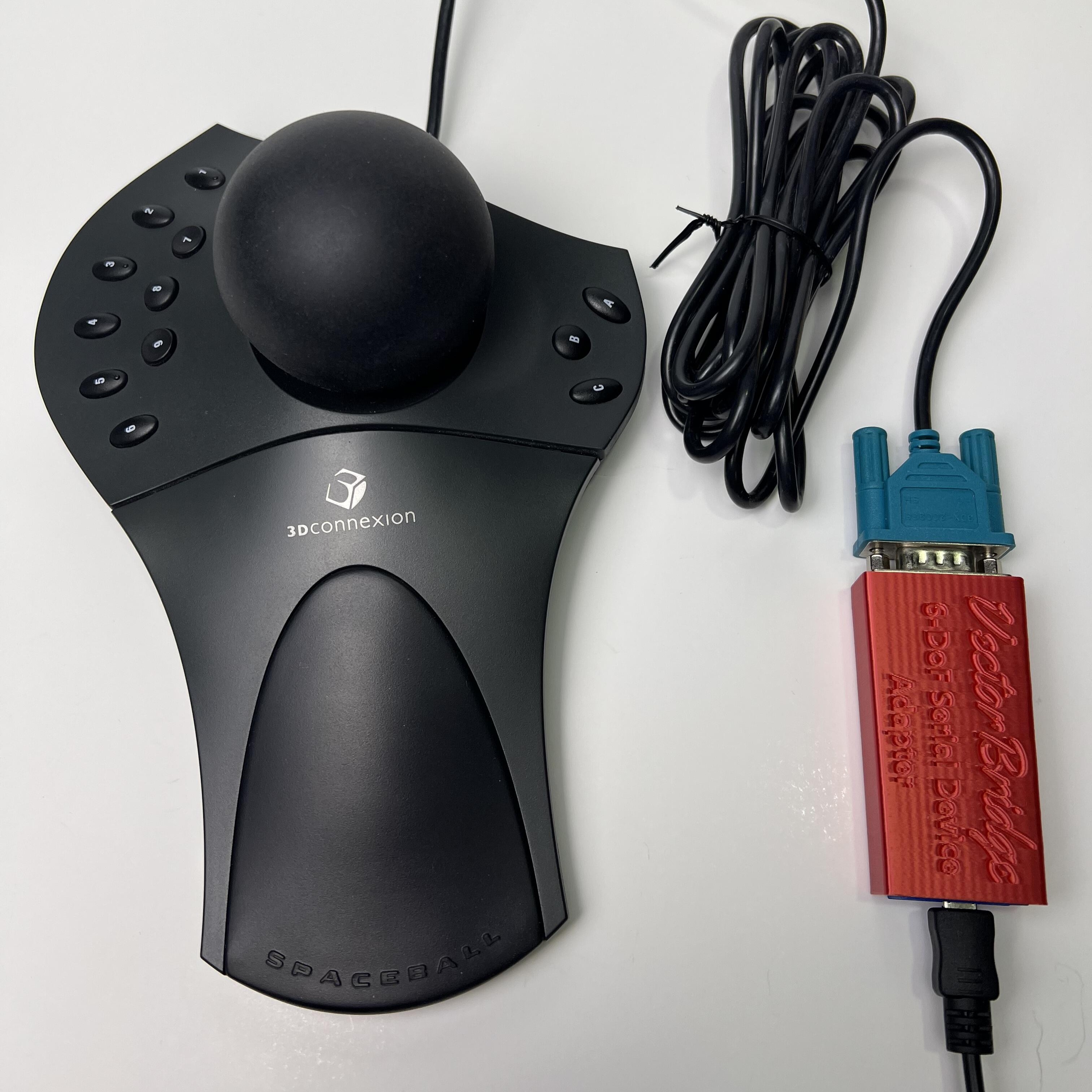 SpaceBall 5000 (serial) connected to VectorBridge